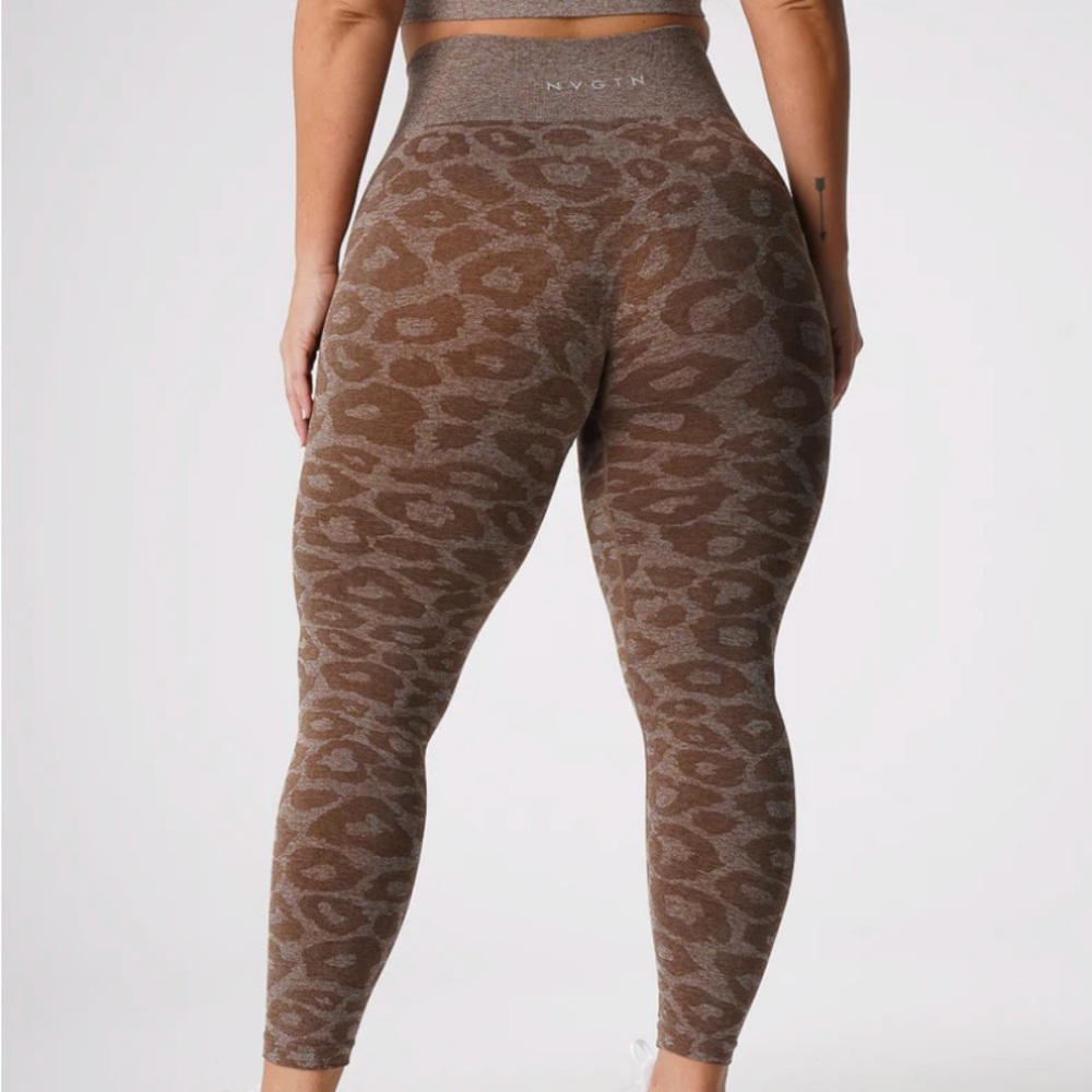 NVGTN leopard seamless leggings - mocha (size small)